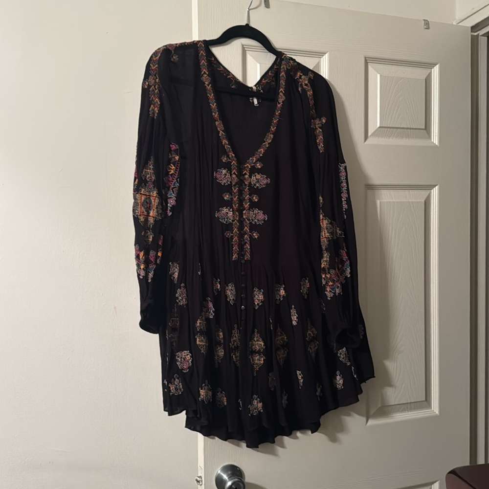 Free People embroidered tunic